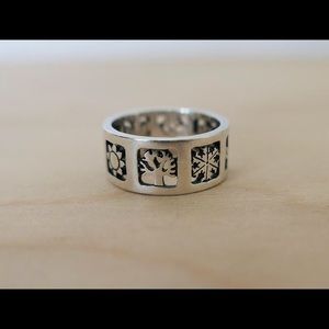 James Avery four seasons ring silver size 5.5